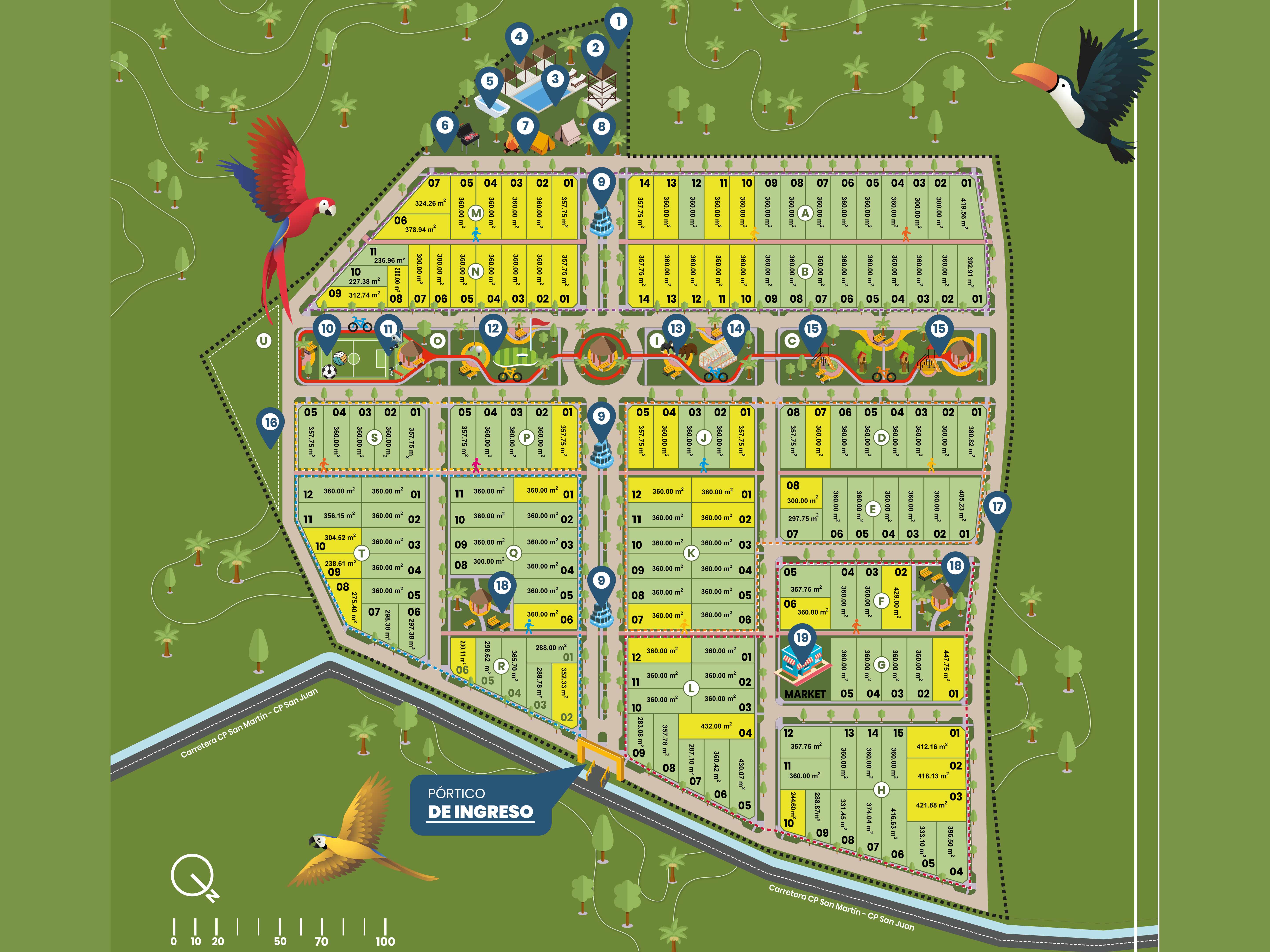 Plano de áreas
